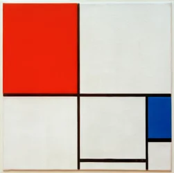 Composition A, with Red and Blue